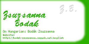 zsuzsanna bodak business card